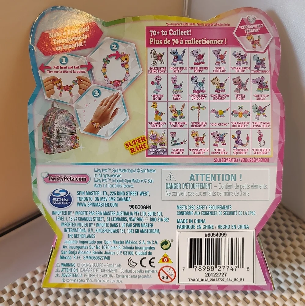 Twisty Petz Series 4 Bracelet Cinnaswirlz Terrier Charmers Spin Master Authentic